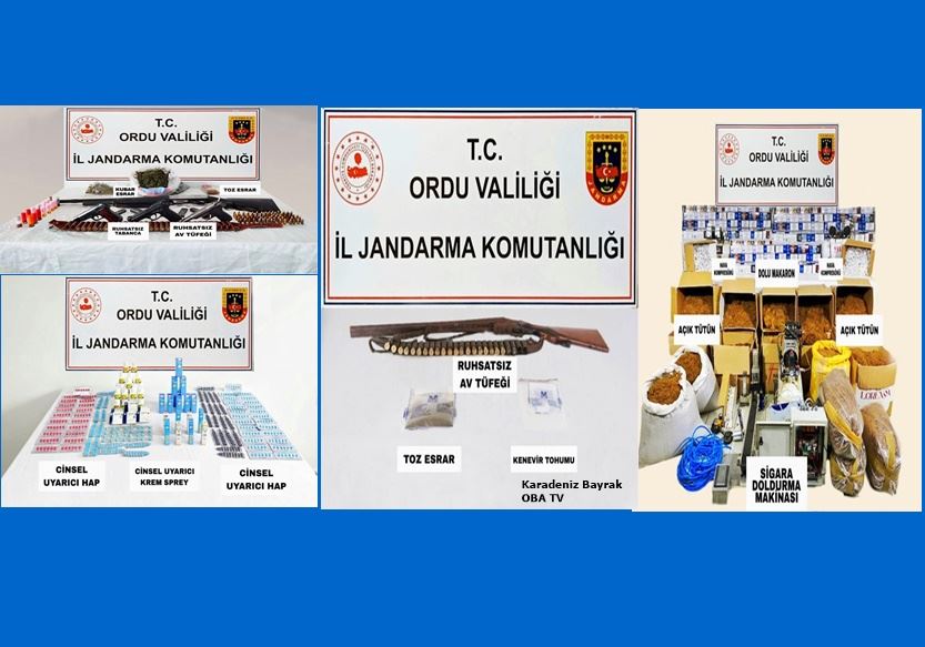 Ordu İl Jandarma  Ekipleri Suçlulara Göz Açtırmıyor