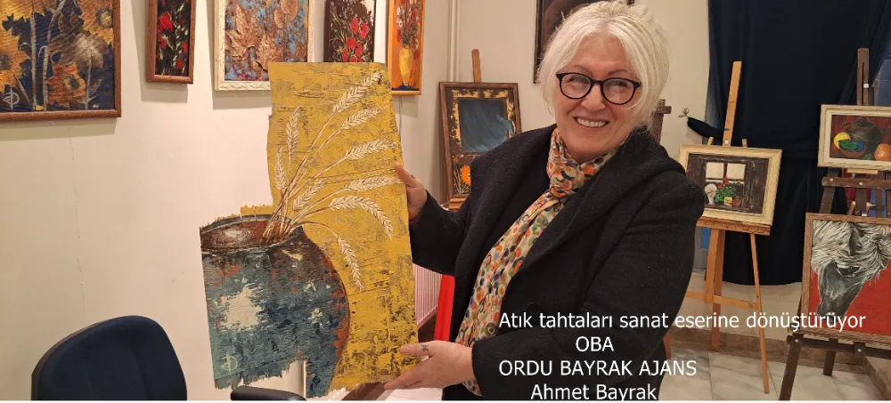 Atık tahtaları sanat eserine dönüştürüyor 