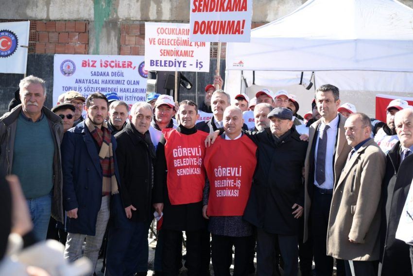 Çaybaşı Belediyesi’nde grev başladı