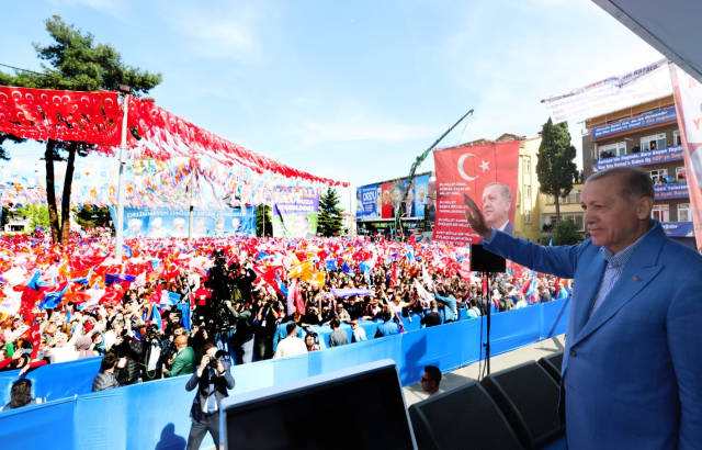 Cumhurbaşkanı Recep Tayyip Erdoğan, Ordu’da düzenlenen mitinge katıldı.