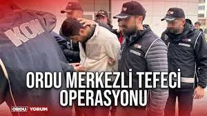 Ordu merkezli operasyonda  8 kişi gözaltına alındı