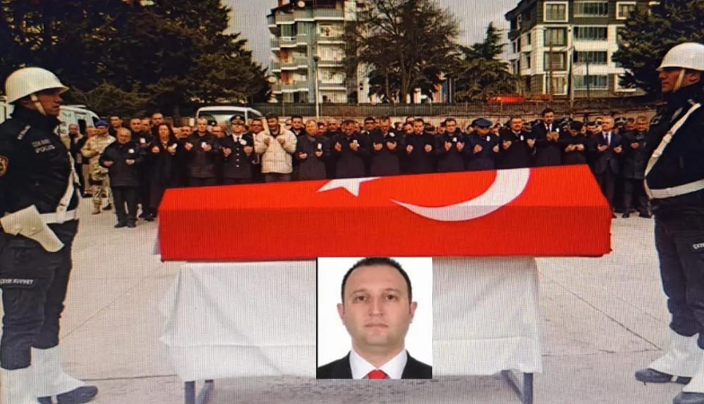 Şehit polis memuru Cengiz Parlak, son yolculuğuna uğurlandı