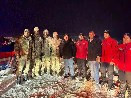 Ordu’da karda mahsur kalan 4 kişi bulundu