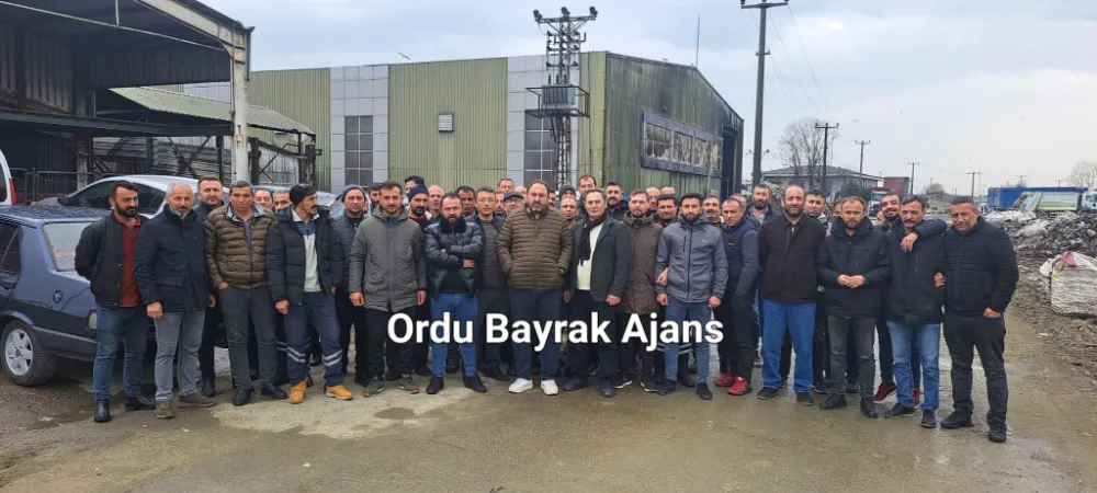 ORDU BÜYÜKŞEHİRDE ÇÖP İŞÇİLERİ EYLEMDE