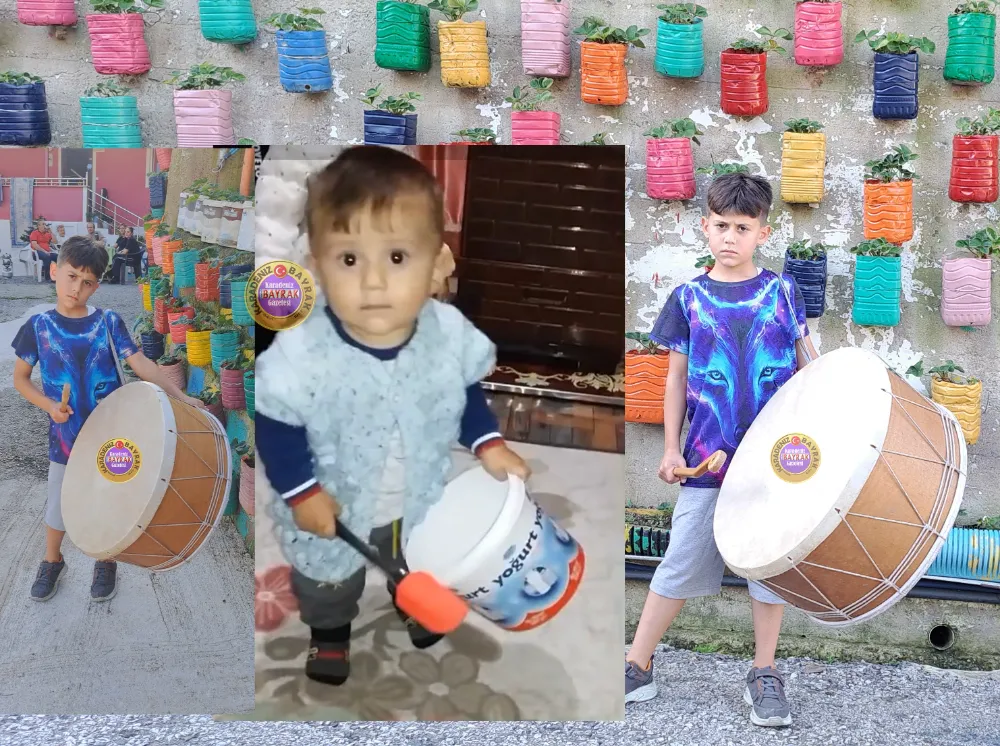 9 yaşındaki Eymen’den davul şov