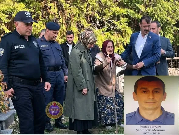 Şehit Polis Memuru İmdat Berçin mezarı başında anıldı