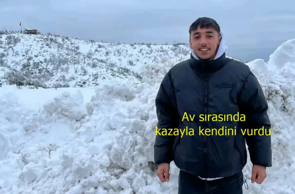Av sırasında kazayla kendini vurdu
