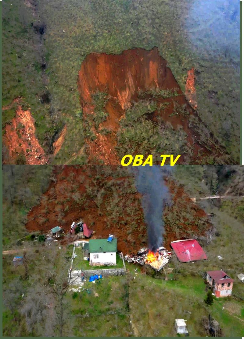 Ordu’da 3 ev toprak altında kaldı
