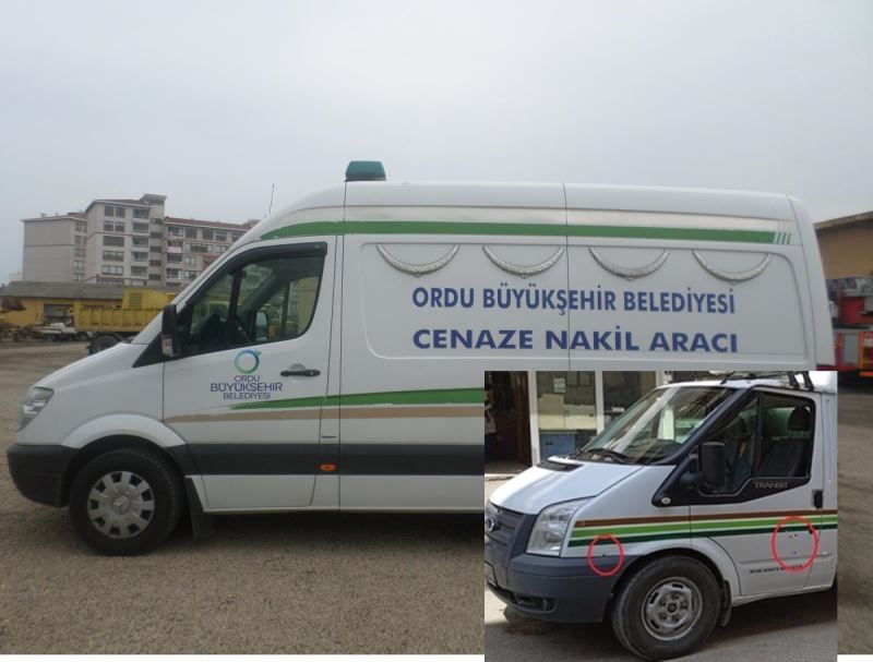 Cenaze aracı kurşunlandı
